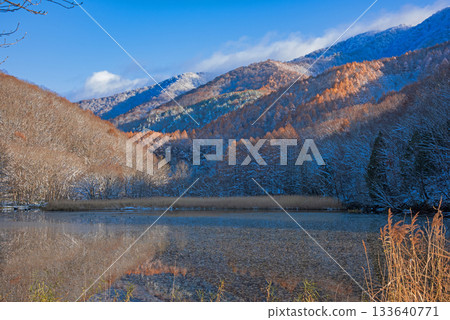 Urabandai Osawa Pond in early winter Urabandai Osawa Pond in early winter 133640771