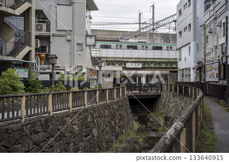 Scenery of Otonashi Water Park in Kita Ward, Tokyo, North Exit of JR Oji Station 133640915
