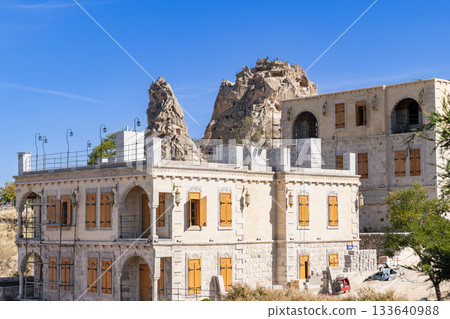 Hotel under construction in Cappadocia, Turkey Hotel under construction in Cappadocia, Turkey 133640988