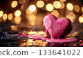 Melting heart-shaped chocolates for Valentine's Day - A luxurious treat for adults 133641022