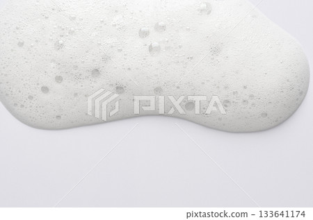 Mousse conditioner for hair with hyaluronic acid and collagen. Copy space 133641174