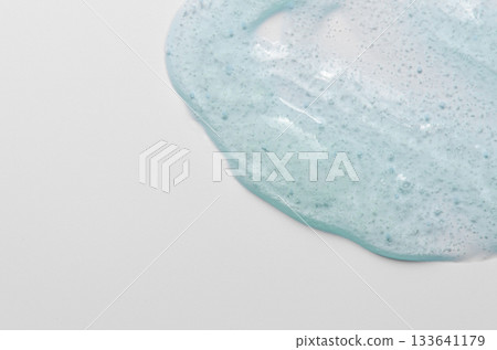 Cleanser gel with hyaluronic acid and seaweed. Copy space 133641179