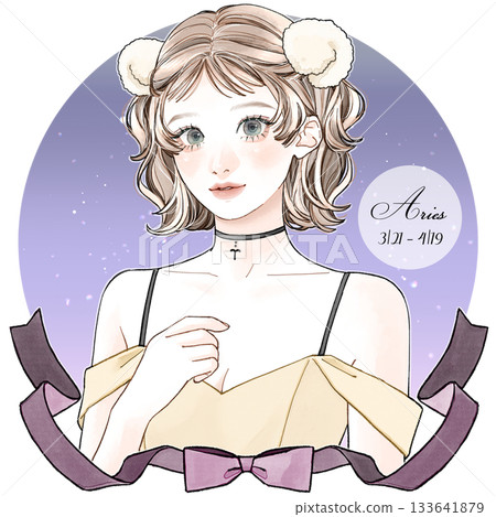 Aries_Latin & background available 133641879