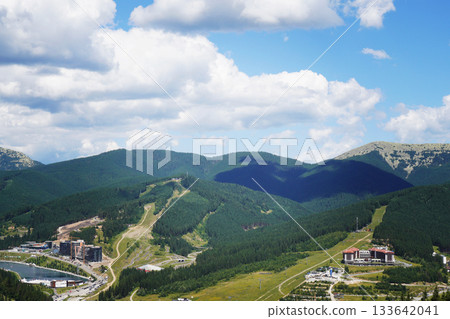 Center of the ski resort Bukovel. Summer holidays in the Carpathian mountains Center of the ski resort Bukovel. Summer holidays in the Carpathian mountains 133642041