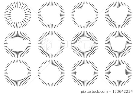 Sound, voice, music, audio, etc. waveform inner set black line Sound, voice, music, audio, etc. waveform inner set black line 133642234