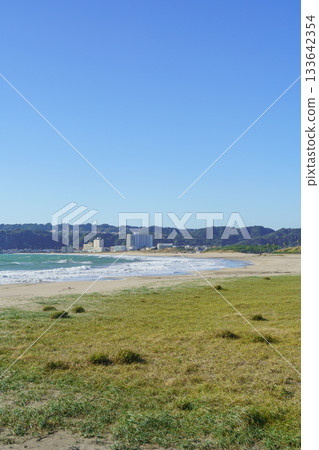 [Chiba Prefecture] View of the Chuo Coast and Hama Coast from the vicinity of Onjuku Coast and Iwawada Coast 133642354