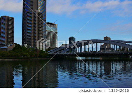 Scenery of Okawa River Park on the Yodo River 133642616