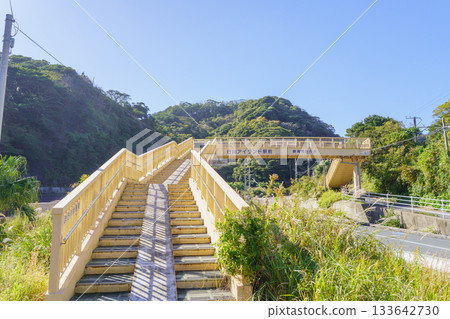 [Katsuura City, Chiba Prefecture] Hamayukigawa Footbridge and National Route 128 (Otobo Kuroshio Line) 133642730