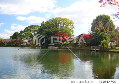 Osawa Pond and Bountei Pavilion in Kitasaga, Kyoto-1 133642790