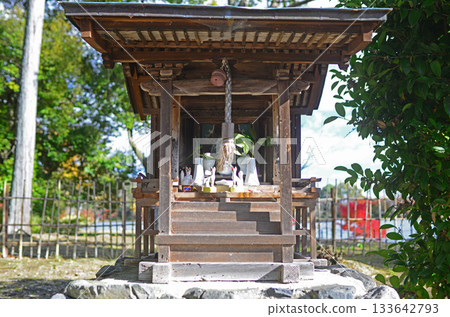 Gosha Myojin Inari Shrine at Osawa Pond in Kitasaga, Kyoto 133642793