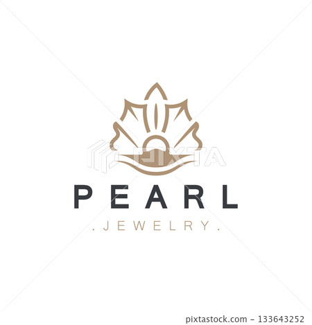 Pearl Shell or jewelry logo elegant and luxury beauty and fashion Pearl Shell or jewelry logo elegant and luxury beauty and fashion 133643252