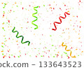 Falling Confetti and Ribbon Background Falling Confetti and Ribbon Background 133643523
