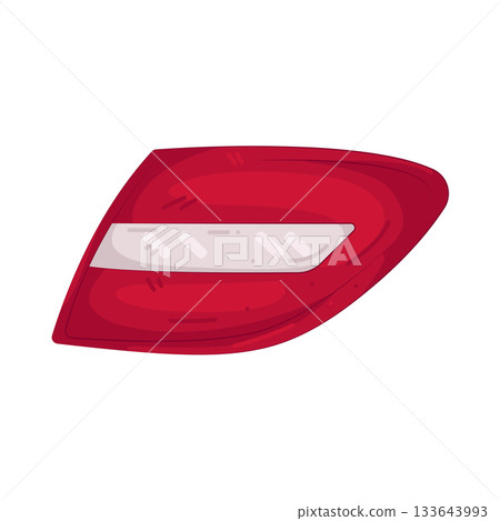 Illustration of car rear light  133643993