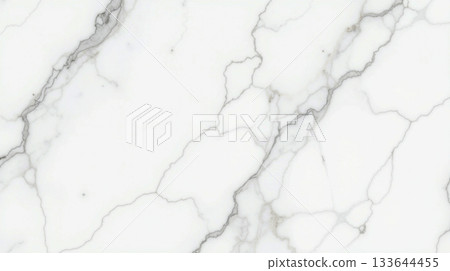 High-contrast seamless Carrara marble texture with dramatic diagonal gray veining over a bright white polished background. High-contrast seamless Carrara marble texture with dramatic diagonal gray veining over a bright white polished background. 133644455