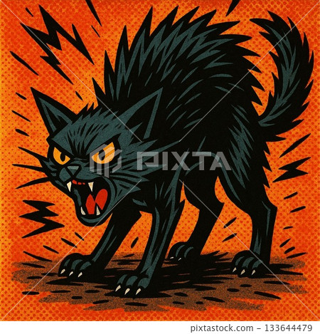 Menacing cat 133644479