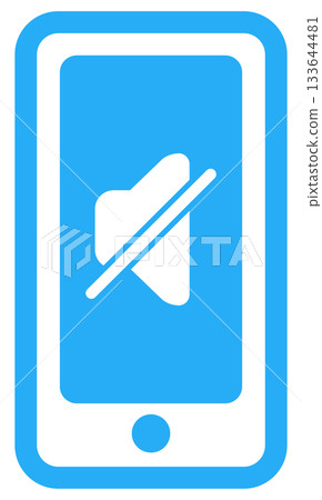 靜音手機圖標 133644481