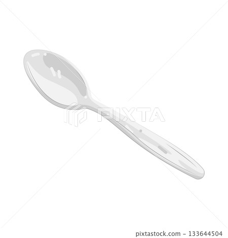 Illustration of plastic spoon Illustration of plastic spoon 133644504