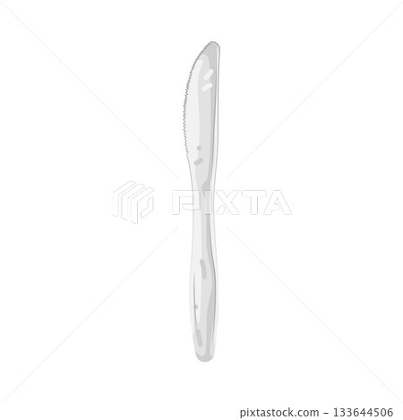 Illustration of plastic knife 133644506