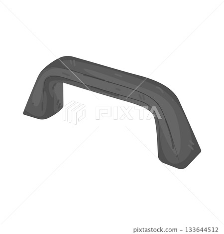 Illustration of plastic handle 133644512