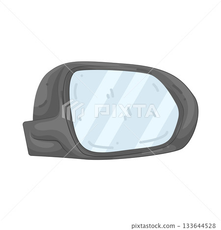 Illustration of car side mirror Illustration of car side mirror 133644528