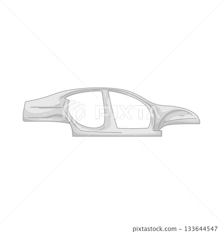 Illustration of car frame 133644547