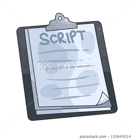 illustration of Script illustration of Script 133645014