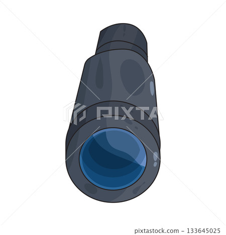 illustration of monoculars illustration of monoculars 133645025