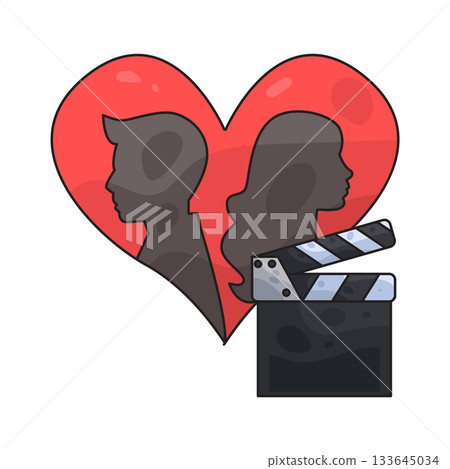 illustration of Romance movie 133645034