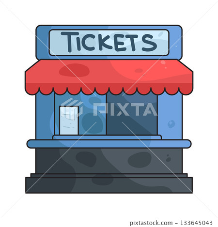 illustration of Ticket Booth illustration of Ticket Booth 133645043