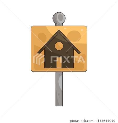 illustration of For Rent Sign 133645059