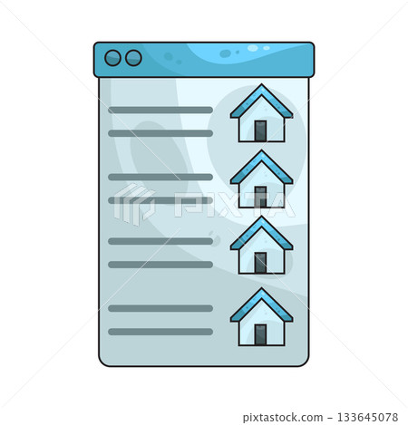 illustration of House list 133645078