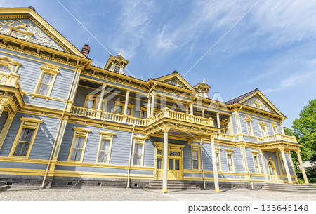 Former Hakodate Ward Public Hall, a popular tourist attraction in Motomachi, Hakodate City, Hokkaido 133645148