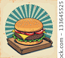 Hamburger illustration Hamburger illustration 133645525