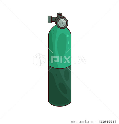 illustration of oxygen tank 133645541