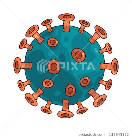 illustration of virus 133645552