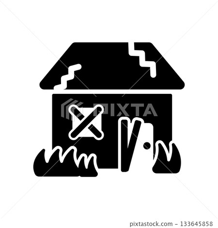 空置房屋圖示插圖 空置房屋圖示插圖 133645858