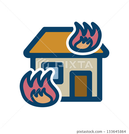 Fire icon illustration Fire icon illustration 133645864