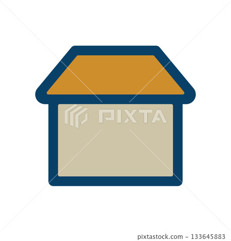 Simple house icon illustration Simple house icon illustration 133645883
