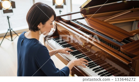 一個女人彈鋼琴 133646272