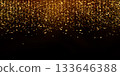 Sparkling gold strass curtain bg with glowing effect 133646388