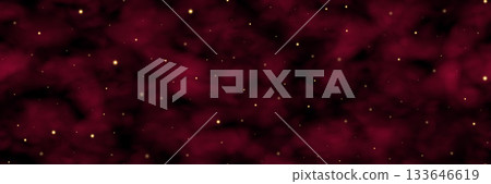 Mystic burgundy mist seamless bg with golden stars 133646619