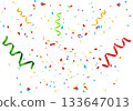 Falling Confetti and Ribbon Background Falling Confetti and Ribbon Background 133647013
