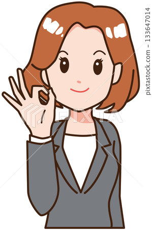 Business person explaining woman 133647014