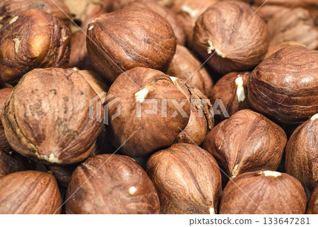Background of peeled huzelnuts Background of peeled huzelnuts 133647281