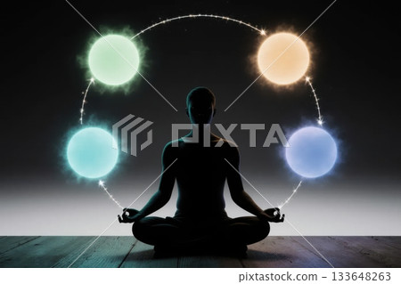 Meditating Within the Cryptocurrency Market Cycle Orbs Meditating Within the Cryptocurrency Market Cycle Orbs 133648263