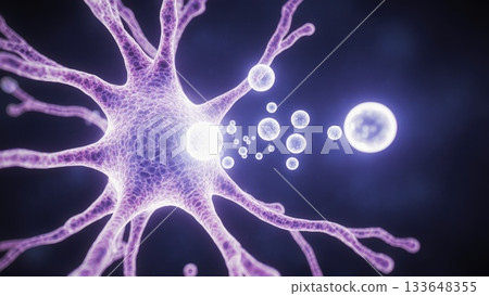 Synaptic Transmission Process with Glowing Neurotransmitters Synaptic Transmission Process with Glowing Neurotransmitters 133648355