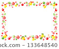 Christmas bells and ornament frame 133648540