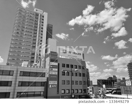 In front of Ageo Station (processing) In front of Ageo Station (processing) 133649279