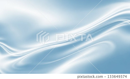 A refreshing abstract background design with soft light blue wave lines 133649374