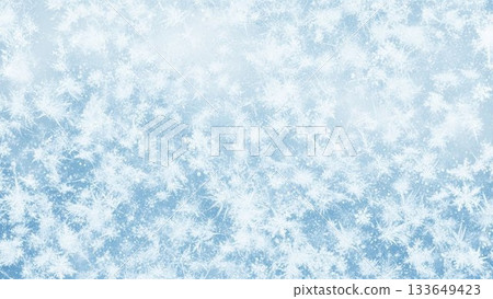 Abstract winter texture background with a pale blue image of ice and snow 133649423